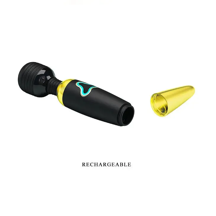 Quusvik 7-Function Rechargeable Massage Wand Vibrator - Compact, Wireless