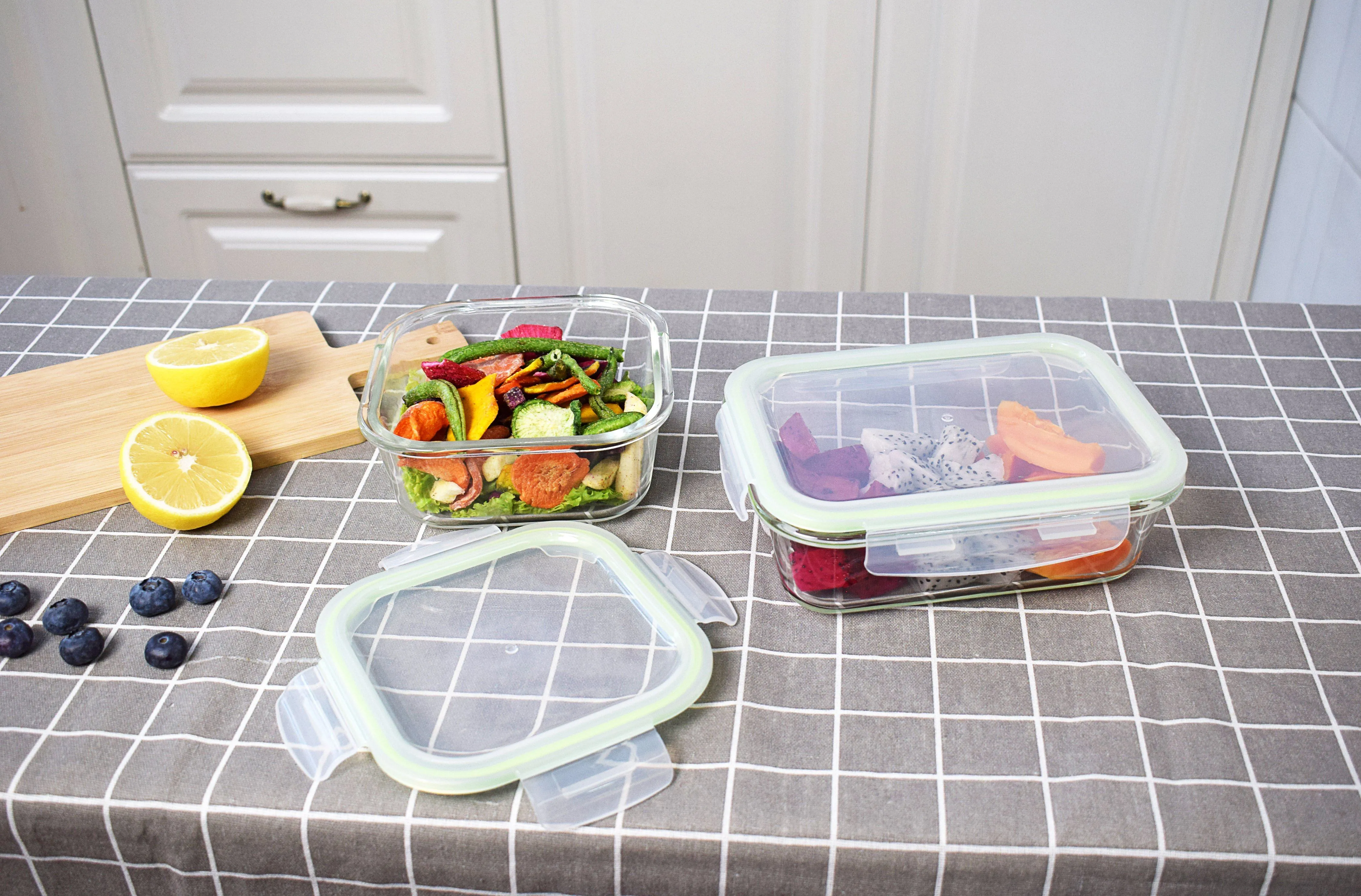 Rectangular Glass Food Container