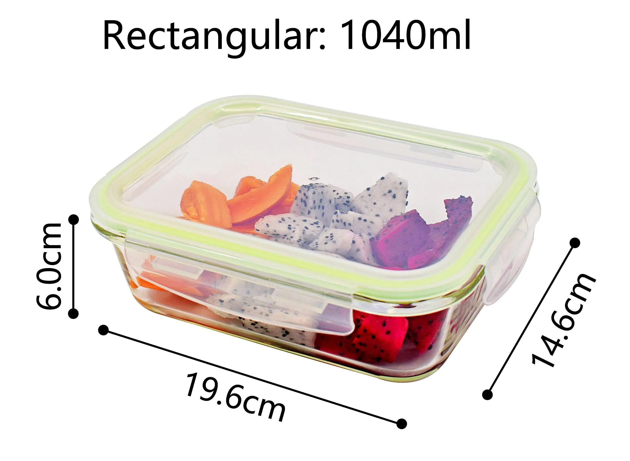 Rectangular Glass Food Container