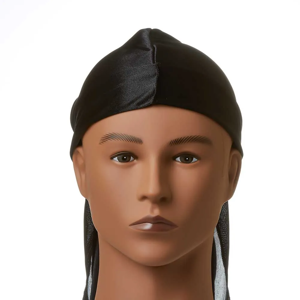 Red By Kiss Silky Satin Durag Black HD01