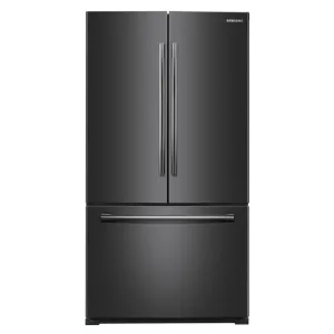 Samsung - 25.5 Cu. Ft. French Door Refrigerator - Fingerprint Resistant Black stainless steel