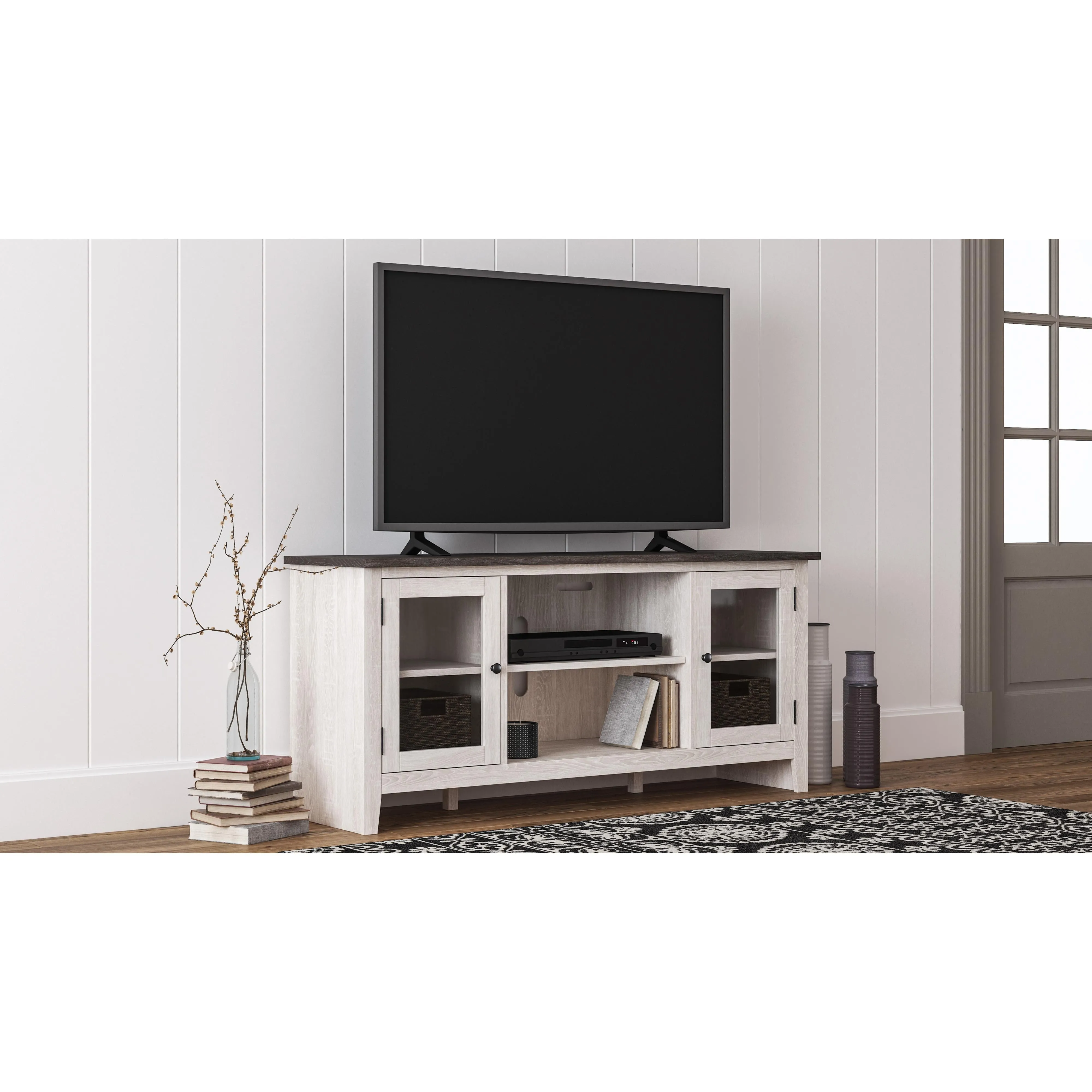 Signature Design by Ashley Dorrinson TV Stand with Cable Management W287-68