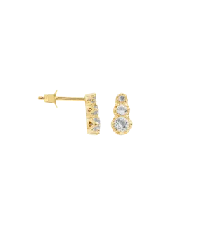 Single Glowing Anna Stud Earring 14K