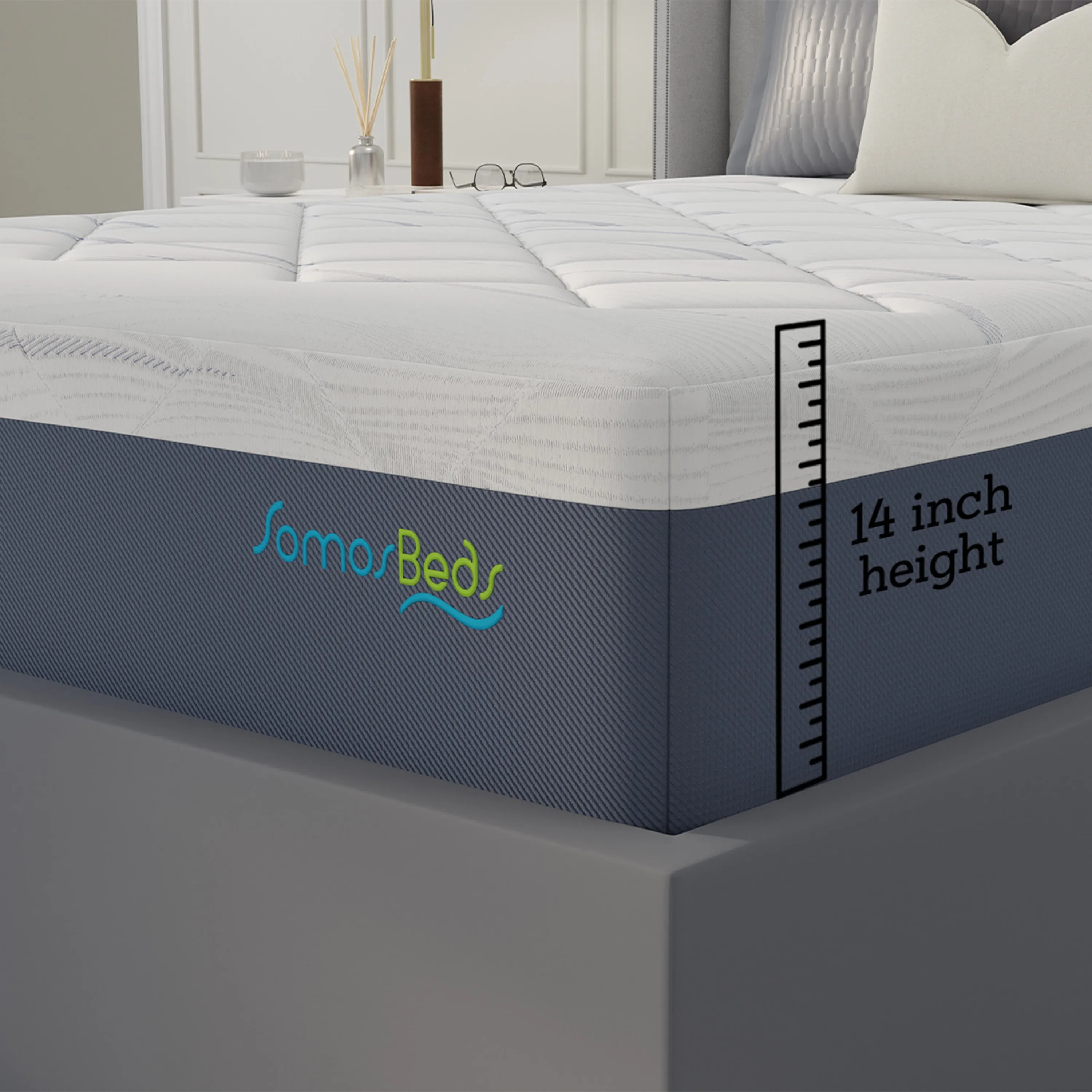 SomosBeds Supreme Plush Pillow Top Mattress
