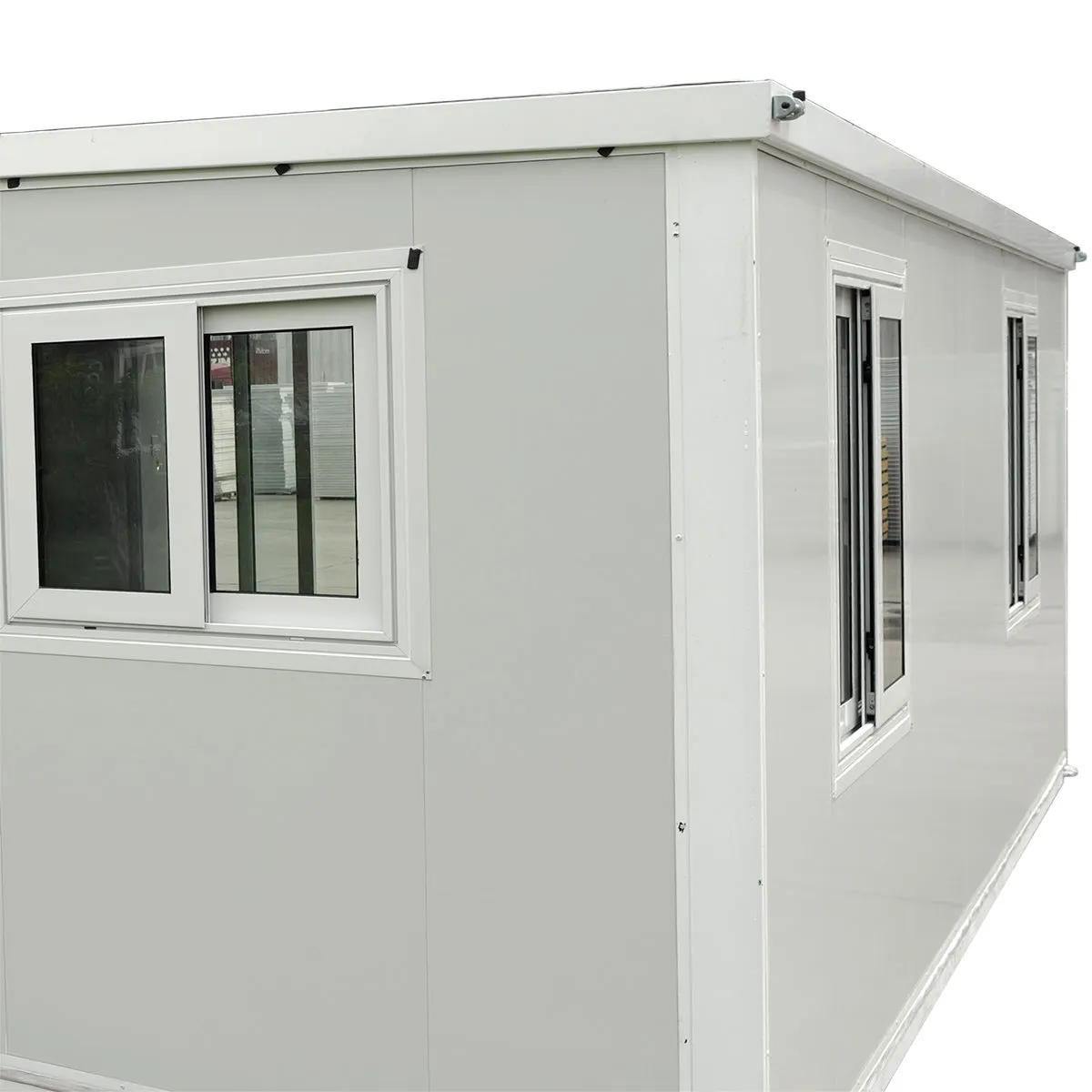 TMG Industrial 20’ Expandable Container House, 2 Bedrooms, Living Room, Bathroom, Kitchen Cabinets, Plumbing Ready, TMG-SCE20