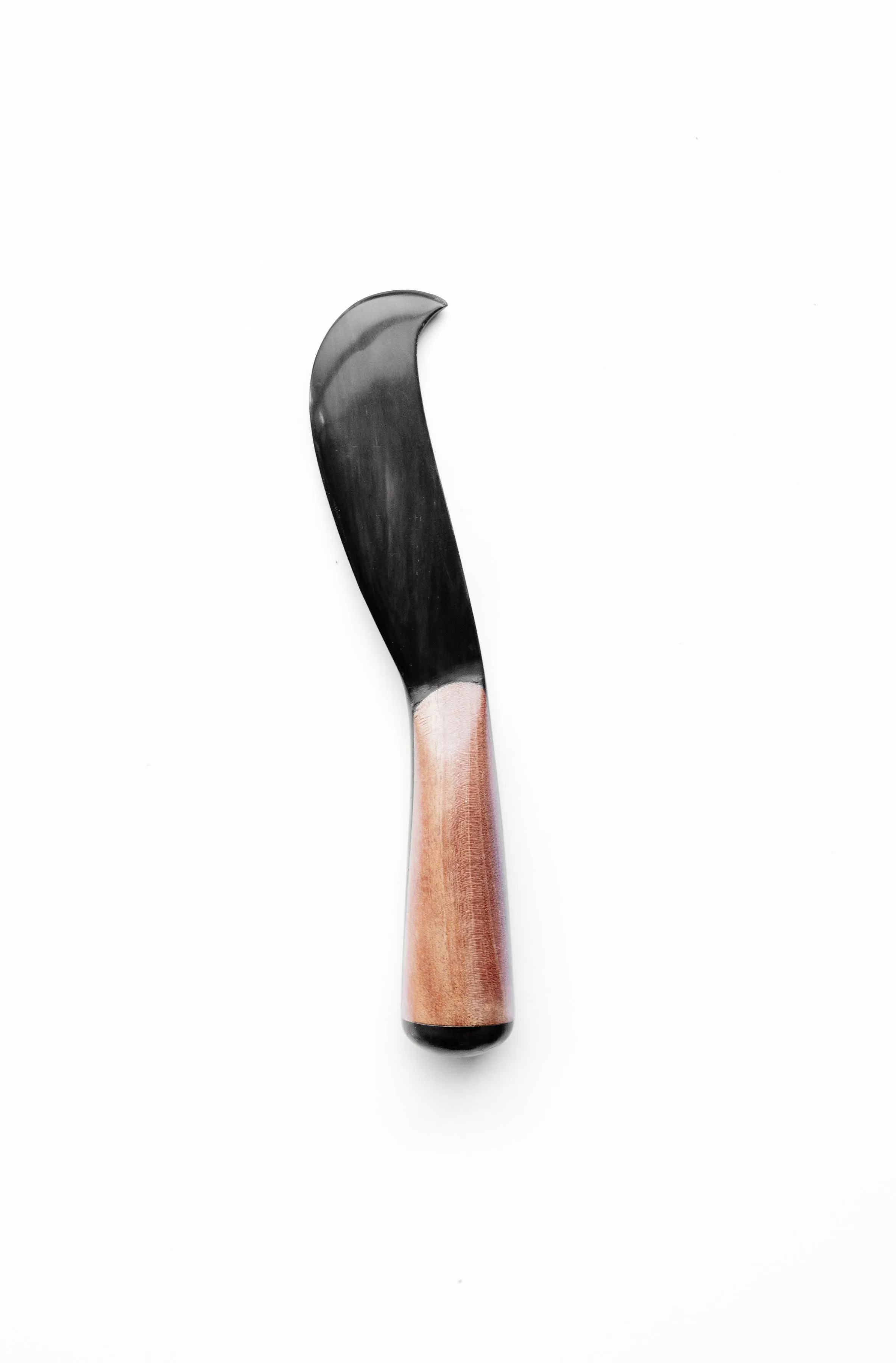 Wood and Horn Cheese Knife